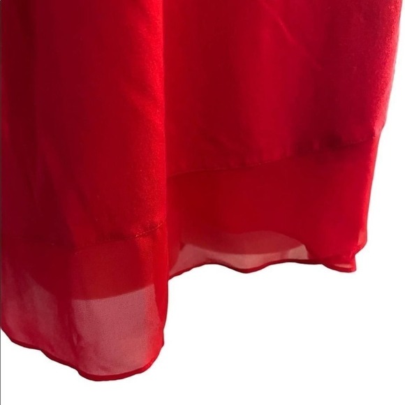 Vince Camuto red blouse/ tunic size M‎ - Picture 6 of 8